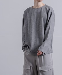 Crownor（クラウノアー）の「裾ラウンド ボートネック ロンT（Tシャツ/カットソー）」