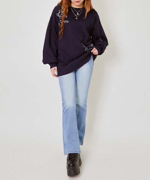 GORGE(ゴージ)の「《美脚シルエット》レディース フレアデニムパンツ ブーツカット ジーンズ 春秋冬(デニムパンツ・レディース・ブルー/ライトブルー・S/M/L)」の10枚目の写真