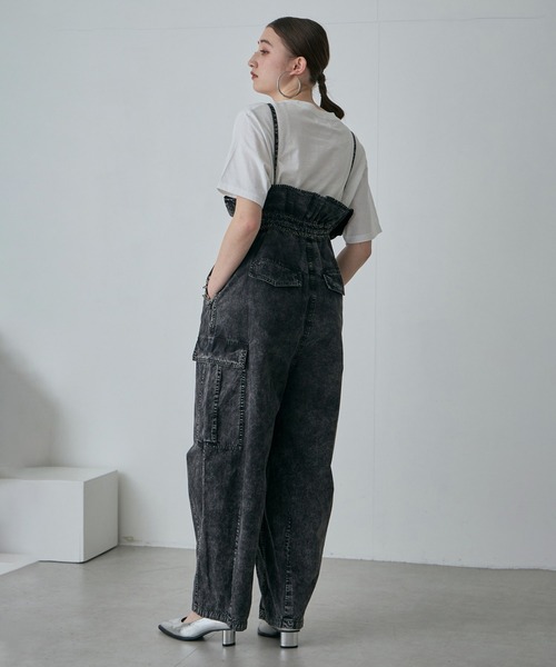 ROSE BUD（ローズバッド）の「(CREOLME)キャミソールコンビネゾン（つなぎ/オールインワン・レディース・ブラック・ONE SIZE）」の7枚目の写真