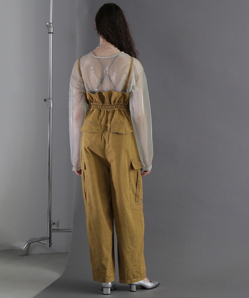 ROSE BUD（ローズバッド）の「(CREOLME)キャミソールコンビネゾン（つなぎ/オールインワン・レディース・ブラック・ONE SIZE）」の11枚目の写真