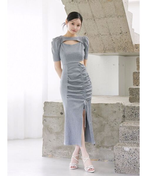 EATME デコルテリブワンピース デコルテリブワンピース（ワンピース）｜EATME（イートミー）の