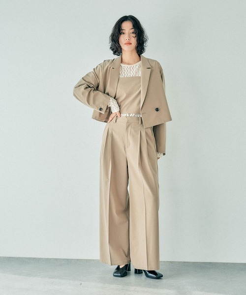 LEPSIM(レプシィム)の「TRWブレストショートジャケット 243455(その他アウター・レディース・ブラック/サンドベージュ/グレー・FREE)」の21枚目の写真