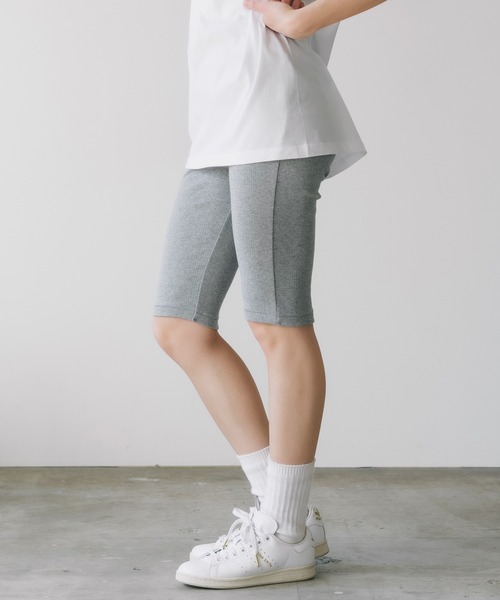 MILLER（ミラー）の「R.P.miller/ミラー Prib Half leggings レギンス（レギンス/スパッツ・レディース・ブラック/グレー・FREE）」の15枚目の写真