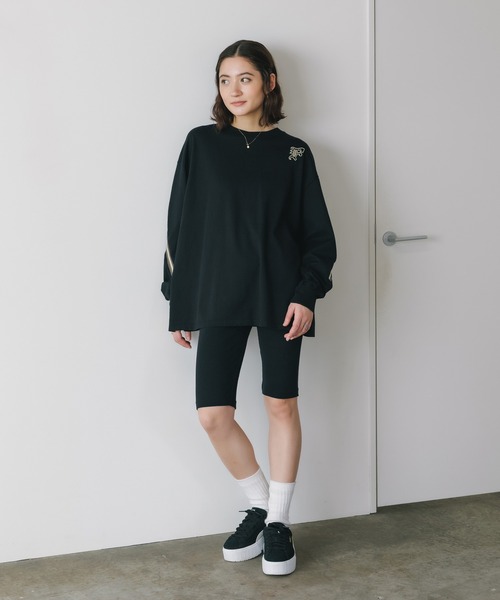 MILLER（ミラー）の「R.P.miller/ミラー Prib Half leggings レギンス（レギンス/スパッツ・レディース・ブラック/グレー・FREE）」の8枚目の写真