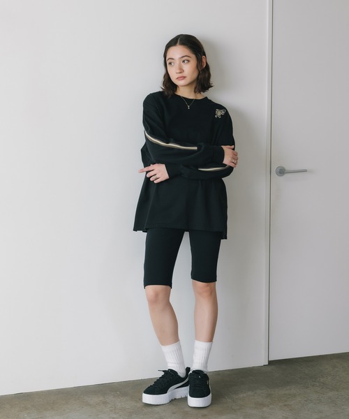 MILLER（ミラー）の「R.P.miller/ミラー Prib Half leggings レギンス（レギンス/スパッツ・レディース・ブラック/グレー・FREE）」の10枚目の写真