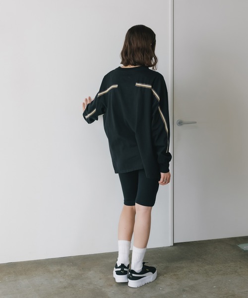 MILLER（ミラー）の「R.P.miller/ミラー Prib Half leggings レギンス（レギンス/スパッツ・レディース・ブラック/グレー・FREE）」の11枚目の写真
