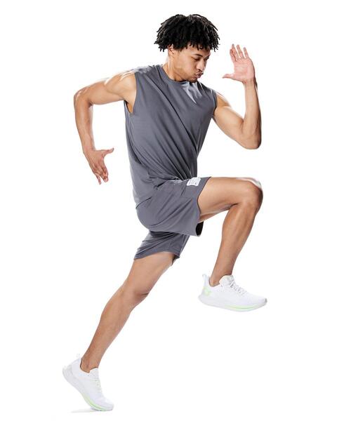 UNDER ARMOUR（アンダーアーマー）の「UAモチベート ショーツ（トレーニング/メンズ）（その他パンツ・メンズ・グレー×ホワイト・L/2XL/XL/M/S/3XL）」の5枚目の写真