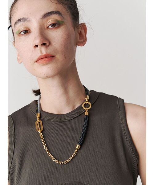 UN3D.(アンスリード)の「MIX ROPE CHAIN NL / ミックスロープチェーンネックレス(ネックレス・レディース・ゴールド/シルバー・FREE)」の5枚目の写真