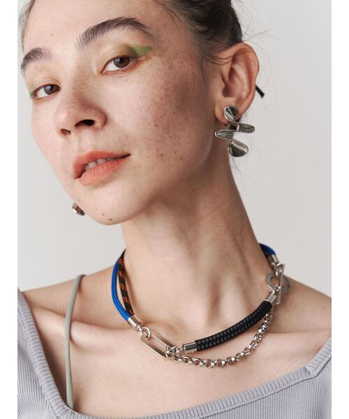 UN3D.(アンスリード)の「MIX ROPE CHAIN NL / ミックスロープチェーンネックレス(ネックレス・レディース・ゴールド/シルバー・FREE)」の7枚目の写真