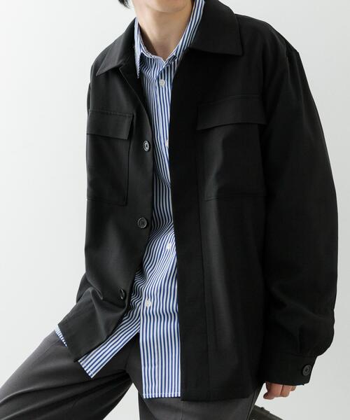 ITEMS URBANRESEARCH（アイテムズ アーバンリサーチ）の「2wayストレッチ比翼ジャケット（その他アウター・メンズ・ネイビー/ベージュ/グレー/ブラック・MEDIUM/LARGE）」の2枚目の写真