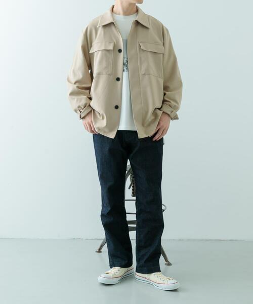 ITEMS URBANRESEARCH（アイテムズ アーバンリサーチ）の「2wayストレッチ比翼ジャケット（その他アウター・メンズ・ネイビー/ベージュ/グレー/ブラック・MEDIUM/LARGE）」の9枚目の写真