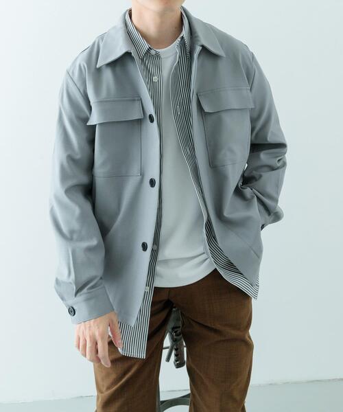 ITEMS URBANRESEARCH（アイテムズ アーバンリサーチ）の「2wayストレッチ比翼ジャケット（その他アウター・メンズ・ネイビー/ベージュ/グレー/ブラック・MEDIUM/LARGE）」の15枚目の写真