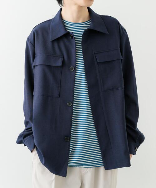 ITEMS URBANRESEARCH（アイテムズ アーバンリサーチ）の「2wayストレッチ比翼ジャケット（その他アウター・メンズ・ネイビー/ベージュ/グレー/ブラック・MEDIUM/LARGE）」の17枚目の写真