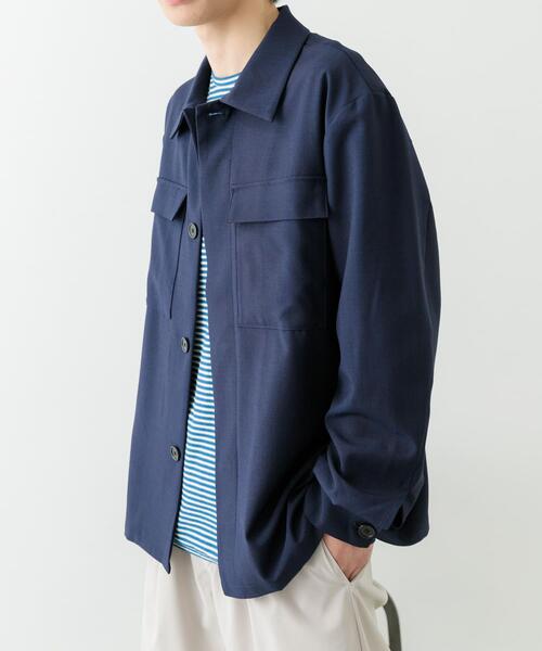 ITEMS URBANRESEARCH（アイテムズ アーバンリサーチ）の「2wayストレッチ比翼ジャケット（その他アウター・メンズ・ネイビー/ベージュ/グレー/ブラック・MEDIUM/LARGE）」の18枚目の写真