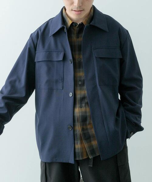 ITEMS URBANRESEARCH（アイテムズ アーバンリサーチ）の「2wayストレッチ比翼ジャケット（その他アウター・メンズ・ネイビー/ベージュ/グレー/ブラック・MEDIUM/LARGE）」の22枚目の写真
