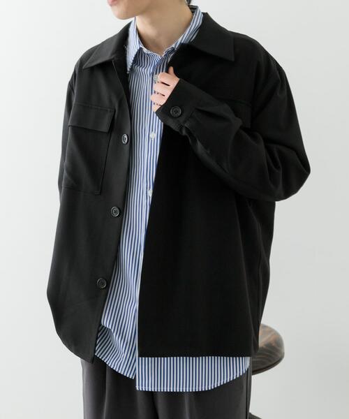 ITEMS URBANRESEARCH（アイテムズ アーバンリサーチ）の「2wayストレッチ比翼ジャケット（その他アウター・メンズ・ネイビー/ベージュ/グレー/ブラック・MEDIUM/LARGE）」の19枚目の写真