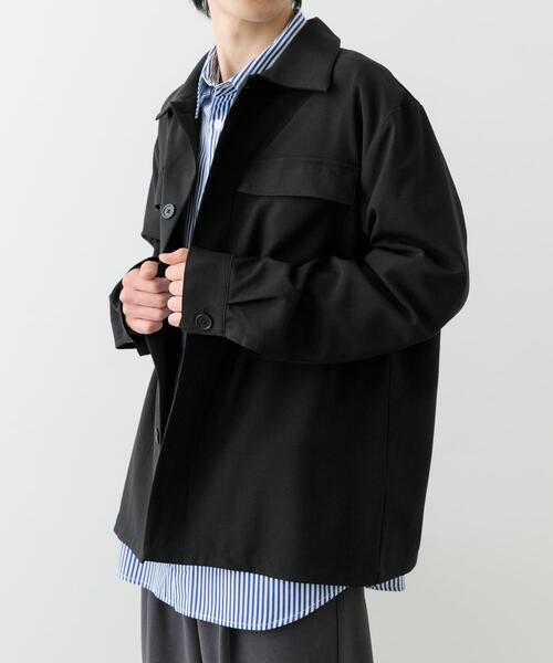 ITEMS URBANRESEARCH（アイテムズ アーバンリサーチ）の「2wayストレッチ比翼ジャケット（その他アウター・メンズ・ネイビー/ベージュ/グレー/ブラック・MEDIUM/LARGE）」の18枚目の写真