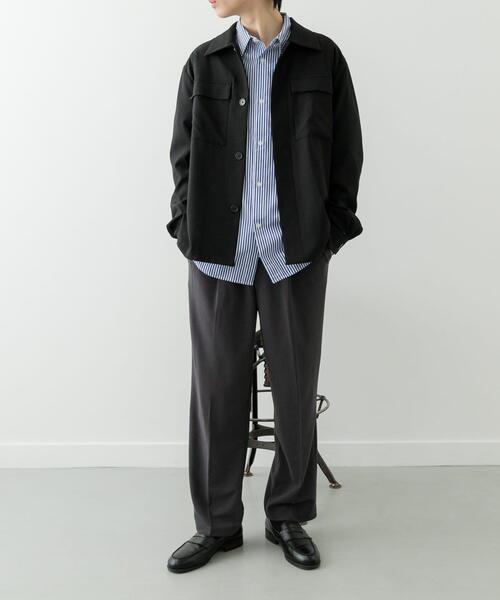 ITEMS URBANRESEARCH（アイテムズ アーバンリサーチ）の「2wayストレッチ比翼ジャケット（その他アウター・メンズ・ネイビー/ベージュ/グレー/ブラック・MEDIUM/LARGE）」の17枚目の写真