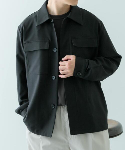 ITEMS URBANRESEARCH（アイテムズ アーバンリサーチ）の「2wayストレッチ比翼ジャケット（その他アウター・メンズ・ネイビー/ベージュ/グレー/ブラック・MEDIUM/LARGE）」の7枚目の写真