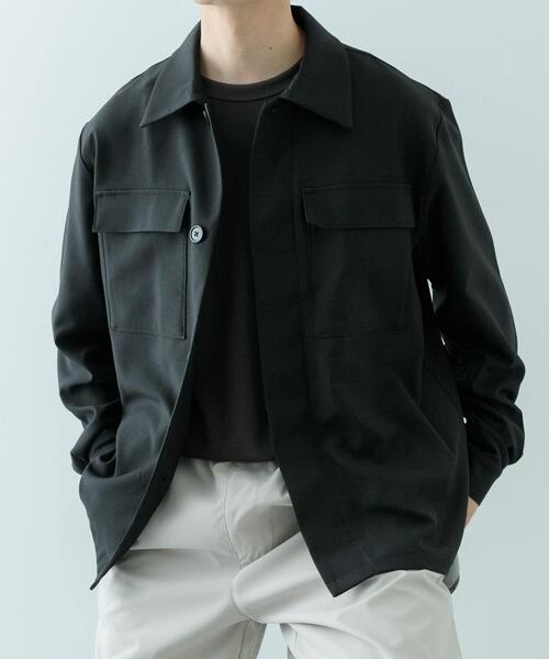 ITEMS URBANRESEARCH（アイテムズ アーバンリサーチ）の「2wayストレッチ比翼ジャケット（その他アウター・メンズ・ネイビー/ベージュ/グレー/ブラック・MEDIUM/LARGE）」の9枚目の写真