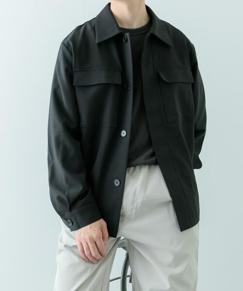 ITEMS URBANRESEARCH（アイテムズ アーバンリサーチ）の「2wayストレッチ比翼ジャケット（その他アウター・メンズ・ネイビー/ベージュ/グレー/ブラック・MEDIUM/LARGE）」の10枚目の写真