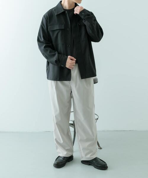 ITEMS URBANRESEARCH（アイテムズ アーバンリサーチ）の「2wayストレッチ比翼ジャケット（その他アウター・メンズ・ネイビー/ベージュ/グレー/ブラック・MEDIUM/LARGE）」の12枚目の写真