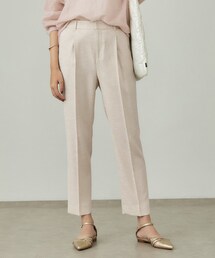新品　INDIVI インディヴィ 定価¥33880 パンツセットアップ　M 日本製／トリアセテート混】スタイルアップ ノーカラー