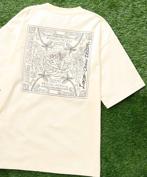 The Endless Summer(エンドレスサマー)の「TES BANDANA EMB BIG T-SHIRT / ビッグシルエットTシャツ(Tシャツ/カットソー・メンズ・ブラック/ホワイト/ベージュ系その他4/ネイビー・SMALL/MEDIUM/LARGE/X-LARGE)」の3枚目の写真