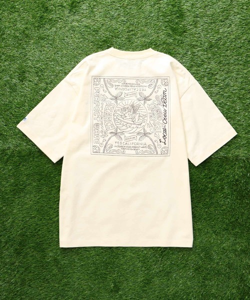 The Endless Summer(エンドレスサマー)の「TES BANDANA EMB BIG T-SHIRT / ビッグシルエットTシャツ(Tシャツ/カットソー・メンズ・ブラック/ホワイト/ベージュ系その他4/ネイビー・SMALL/MEDIUM/LARGE/X-LARGE)」の22枚目の写真