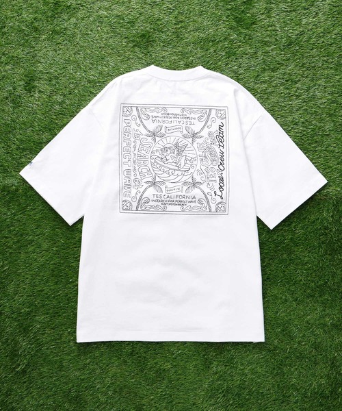 The Endless Summer(エンドレスサマー)の「TES BANDANA EMB BIG T-SHIRT / ビッグシルエットTシャツ(Tシャツ/カットソー・メンズ・ブラック/ホワイト/ベージュ系その他4/ネイビー・SMALL/MEDIUM/LARGE/X-LARGE)」の7枚目の写真