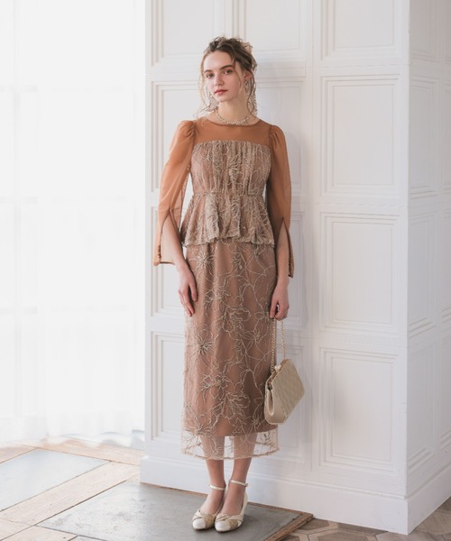 Dorry Doll（ドリードール）の「レースペプラムドレス（ドレス）」 - WEAR