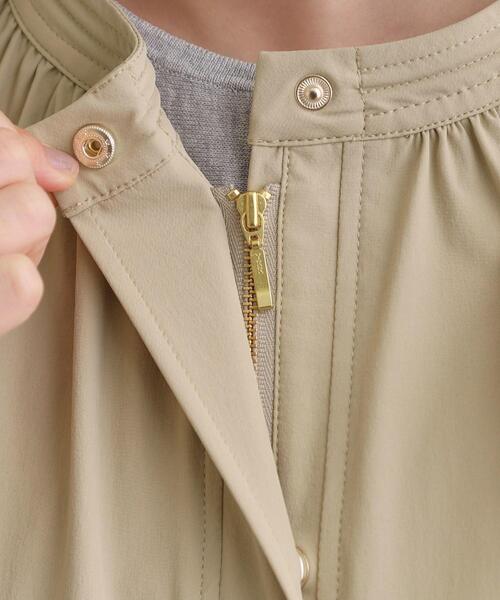 grove（グローブ）の「【撥水・洗える】テントラインブルゾン（ブルゾン・レディース・ブラック/ライトベージュ・01/02/03/04/05）」の21枚目の写真
