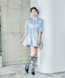 ANDGEEBEE | バルーンシルエットハイネックワンピ(ワンピース)