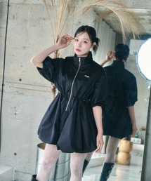 ANDGEEBEE | バルーンシルエットハイネックワンピ(ワンピース)