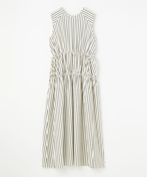 EMMEL REFINES(エメルリファインズ)の「<EMMEL REFINES>EM ティアード ギャザー ストライプ 2WAY ワンピース(ワンピース・レディース・ライラック/オフホワイト・S/M)」の12枚目の写真