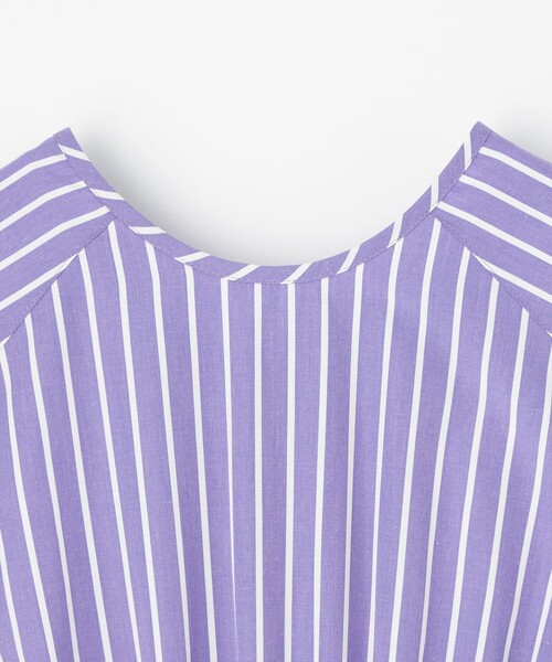 EMMEL REFINESティアード ギャザー ストライプ 2WAYワンピースM UNITED ARROWS green label relaxing｜<EMMEL REFINES>EM