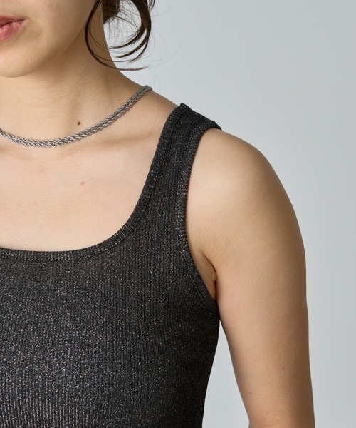 セール】ラメフライススクエアタンクトップ（タンクトップ）｜COLONY