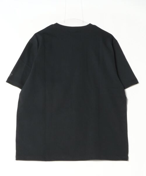 NEW BALANCE（ニューバランス）の「【別注】ニューバランス New Balance デニムコンビTシャツ_ 限定コラボ（Tシャツ/カットソー・メンズ・ブラック/オフホワイト・LL/S/M/L）」の3枚目の写真
