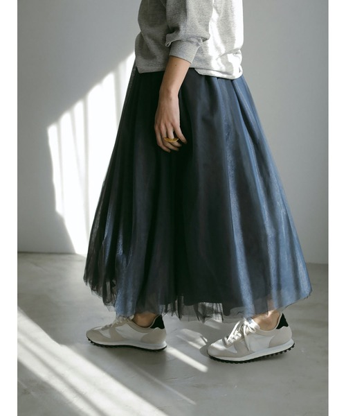 HER.（ハー）の「チュールスカート（スカート・レディース・オフホワイト/チャコールグレー・1/2）」の22枚目の写真