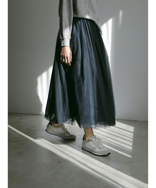 HER.（ハー）の「チュールスカート（スカート・レディース・オフホワイト/チャコールグレー・1/2）」の17枚目の写真