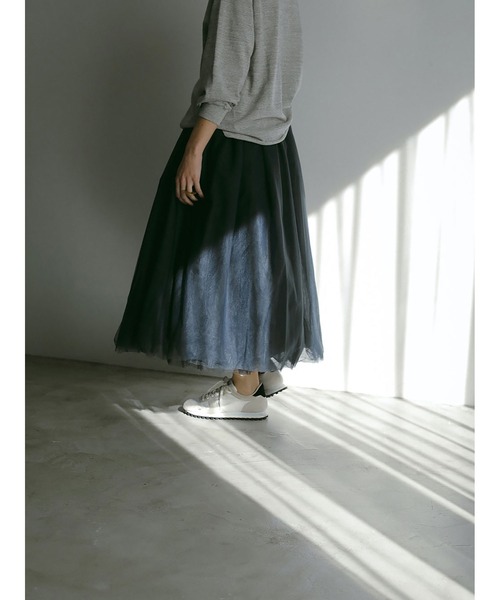 HER.（ハー）の「チュールスカート（スカート・レディース・オフホワイト/チャコールグレー・1/2）」の18枚目の写真