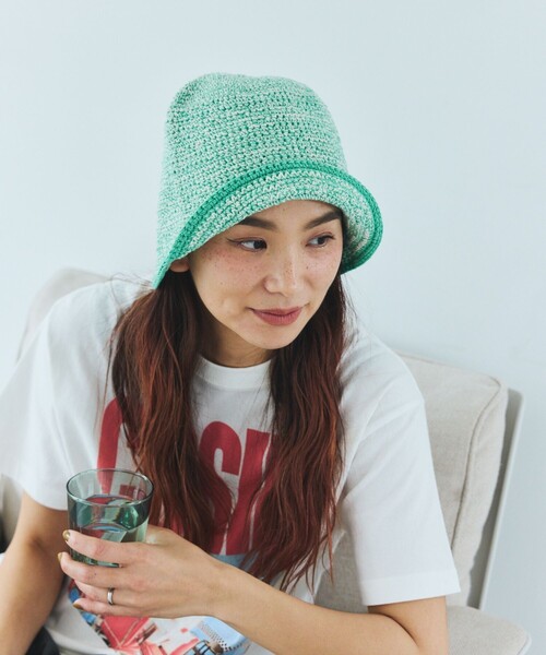FREAK'S STORE（フリークスストア）の「MIX HANDKNIT HAT ミックス ハンドニットハット（ハット・メンズ・ブラック/ブルーグリーン/ネイビー・ONE SIZE）」の11枚目の写真