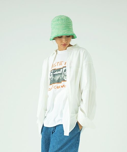 FREAK'S STORE（フリークスストア）の「MIX HANDKNIT HAT ミックス ハンドニットハット（ハット・メンズ・ブラック/ブルーグリーン/ネイビー・ONE SIZE）」の13枚目の写真