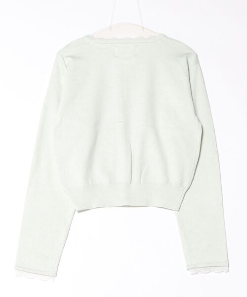 nemne store(ネンネストア)の「【sepup】レースアシメニットカーデ(ニット/セーター・レディース・グリーン系/杢グレー/ブラック系・MEDIUM/SMALL)」の10枚目の写真
