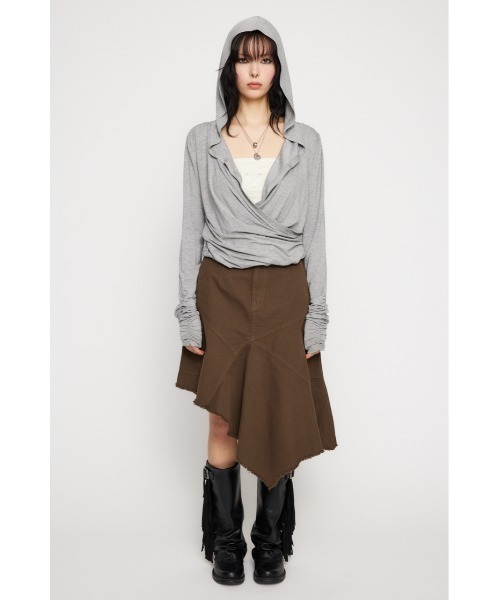 LAGUA GEM MILITARY キュロットスカート　カーキ セール】MILITARY キュロットスカート（スカート）｜LAGUA GEM