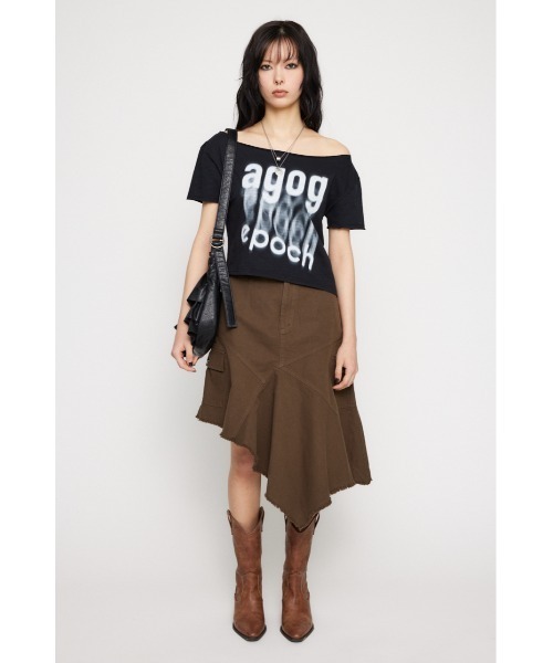 LAGUA GEM（ラグアジェム）の「SWITCHING MILITARY スカート（スカート・レディース・チャコールグレー/カーキ・X-SMALL/SMALL/MEDIUM）」の22枚目の写真