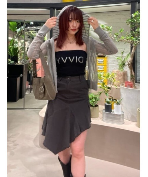 LAGUA GEM（ラグアジェム）の「SWITCHING MILITARY スカート（スカート・レディース・チャコールグレー/カーキ・X-SMALL/SMALL/MEDIUM）」の14枚目の写真