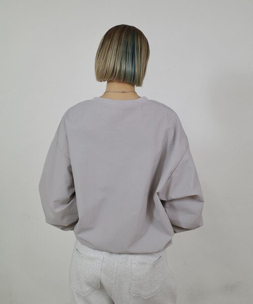 WHO'S WHO gallery（フーズフーギャラリー）の「【UNISEX/ユニセックス】BRONXナイロンゲームシャツ（Tシャツ/カットソー・レディース・ライトグレー/ブラック・FREE）」の11枚目の写真