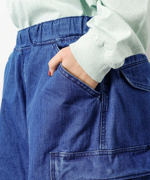 Lee（リー）の「【Lee/リー】フリーサイズ リラックスワイドカーゴパンツ FLeeasy CARGO)/フリージー/ユニセックス（カーゴパンツ・メンズ・インディゴブルー/ブラック/カーキ/ダークネイビー・フリー）」の11枚目の写真