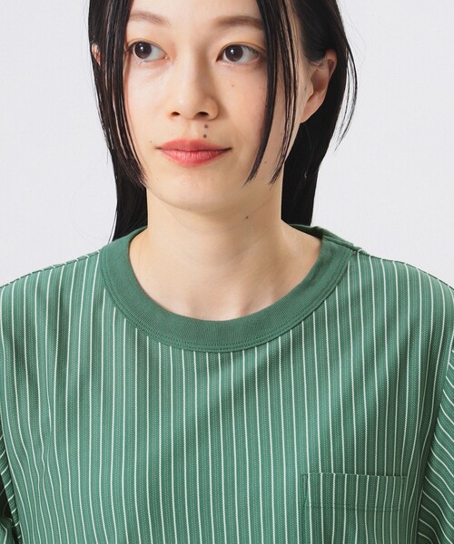 BEAMS BOY（ビームスボーイ）の「カット ツイル マキシ ワンピース（ワンピース・レディース・グリーン/ブルー/ブラック・1/2）」の17枚目の写真